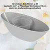 MePla - 2 Stück - Orchideen-Schiffchen L 40 weiss Produktbild-Vorschau 3