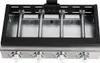 A close-up, top-down view of the burners and control knobs of a gas grill. Anteprima dell’immagine prodotto