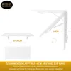 Wandklapptisch Schreibtisch Tischplatte 80x40 cm in Weiß Produktbild-Vorschau 6
