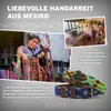 ALTEZAR Feuerrotes Hundehalsband aus Leder Tribal Feuerrot Produktbild-Vorschau 5