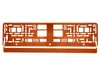Cornice per targa, metallizzata, arancione Anteprima dell’immagine prodotto 2