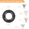 ZMH 6ER Einbaurahmen GU10 Set - Einbaustrahler Schwarz Produktbild-Vorschau 4