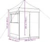 vidaXL Tente de réception pliable Pop-Up avec 4 panneaux Voir les images du produit 8