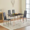 HJ_WeDoo Kuchyňský stůl 110x70x73cm(černý) se 4 Náhled obrázku produktu 1