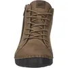 Front view of a brown leather boot. Podgląd zdjęcia produktu