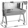 BBQ-Toro Mobilny grill do prosiąt ze stali nierdzewnej, do Podgląd zdjęcia produktu 2