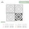 Fliesen Schablone zum Malen 33x33 cm, Valetta Spanische Produktbild-Vorschau 4