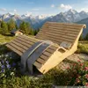 Holzliege Waldsofa Wellenliege Relaxliege "Sigi" Produktbild-Vorschau 1