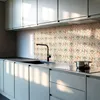 A modern kitchen with a patterned backsplash. Náhľad obrázku produktu