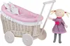 LUNA Puppenwagen aus Weide 48X28 H26/47 CM Produktbild-Vorschau 8