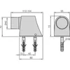 KWS Bodentürpuffer - Platte 55 x 80 mm, Höhe 70mm, Produktbild-Vorschau 2