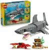 LEGO Creator 3-in-1-Set Wilder Hai mit Schatztruhe - Produktbild-Vorschau 17