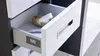 Hochschrank - Weiß Hochglanz - Grau - B 38 cm - 2 Türen - 1 Produktbild-Vorschau 11