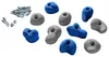 Klettergriffe Komplettset für Kinder in Blau und Grau; inklusive Schrauben; von Kletterbude. Produktbild-Vorschau