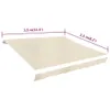 Tkanina do markizy, kremowa, 3,5 x 2,5 m Podgląd zdjęcia produktu 4