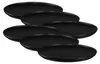 A set of black plates stacked on top of each other. Produktbild-Vorschau