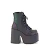 CAMEL-203 Damen Booties von DemoniaCult, Grün Mehrfarbig , Produktbild-Vorschau 5