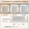 COSTWAY Verlichte make-up spiegel, make-up spiegel 57x48cm Productafbeelding-voorbeeld 3