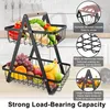 YARDIN Obstkorb 2 Stöckig Obstkorb Rack Produktbild-Vorschau 4