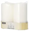 2 Papstar Stumpenkerzen Ø 80 mm, 150 mm weiss mit Flachkopf Produktbild-Vorschau 4