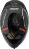 The inside of a black motorcycle helmet. Anteprima dell’immagine prodotto