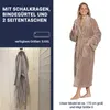 Bademantel, Baumwolle/Bambus, fango, XL Produktbild-Vorschau 3