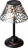 A solar-powered table lamp with a decorative metal shade. Produktbild-Vorschau