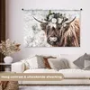 MuchoWow® Wandteppich Wandbehang Schottisches Hochlandrind Produktbild-Vorschau 2