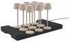 Set Mit 9 Tischlampen Inklusive Fuß EMILY h25cm Produktbild-Vorschau 1