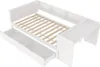 Sweiko lit en bois 90x200cm,lit plat avec bureau et 2 Voir les images du produit 4