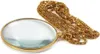 Verk 09070 Lente di ingrandimento su catena 40 mm oro Anteprima dell’immagine prodotto 5