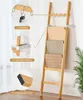 YORBAY Handtuchleiter Handtuchhalter Bambus 4 Haken und 2 Produktbild-Vorschau 3