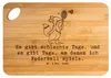 Mr. & Mrs. Panda Holzbrett Fuchs Federball spielen - Produktbild-Vorschau 1