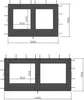 2 Seitenteile aus PE mit Fenster 300x195cm / 400x195cm  für Produktbild-Vorschau 4