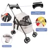 Klappbar Hundewagen Haustiere Buggy, bis 15 kg, Produktbild-Vorschau 3