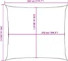 vidaXL Sluneční plachta 160 g/m² antracitová 2,5x3 m HDPE Náhled obrázku produktu 7