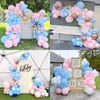 Ballonbogen-Set 147-tlg. Pastellblau/Rosé für Feste Productafbeelding-voorbeeld