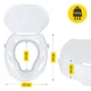 4FIZJO Toilettensitzerhöhung, 10 cm, mit Deckel, Produktbild-Vorschau 4