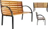 HI Parková lavička hnedá 122x60x81 cm Náhľad obrázku produktu 1