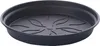A dark gray plant saucer with a decorative pattern on the inside. Produktbild-Vorschau