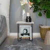 DECORTIE Acres Table de nuit moderne Blanc Meuble de Voir les images du produit 5