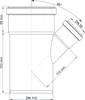 Poloplast POLO-KAL NG, Abzweig, DN 110/50/45, 1 Stk. Produktbild-Vorschau 2