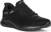 A black Skechers Bobs Squad Chaos sneaker is shown from the side against a white background. Produktbild-Vorschau