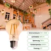 LUMILED 6er Set LED Filament Lampe A60 E27 6W 660lm 2000K Produktbild-Vorschau 3