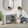 HAKU Schuhbank Sitzbank Schuhregal chrom, weiß - MDF, Produktbild-Vorschau 7