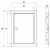 Kimi Metall Revisionsklappe Anthrazit 20x40 cm Produktbild-Vorschau 4