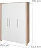 roba Kinderkleiderschrank 3-türig Malo - Schrank für Baby- Produktbild-Vorschau 7