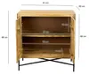 FineBuy Sideboard Mango Masivní dřevo 91x96cm Komoda se 2 Náhled obrázku produktu 3