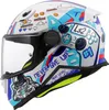 Kinder Motorradhelm LS2 FF812 KID Next Level Weiß Glänzend Produktbild-Vorschau 1