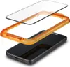 An exploded view of a smartphone screen protector being applied with an alignment tool. Anteprima dell’immagine prodotto